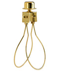 Clip On Lamp Shade Clip Adapter With Finial Top Gold For Washer Type Shades Universal Fit No Harp Needed Easy No Fuss Install