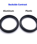 Aluminum Bottom Bracket Spacer Kit For SRAM Dub 4.5 mm V3 MTB And Road Compatible, showcasing aluminum and plastic contrast