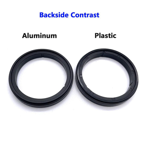 Aluminum Bottom Bracket Spacer Kit For SRAM Dub 4.5 mm V3 MTB And Road Compatible, showcasing aluminum and plastic contrast