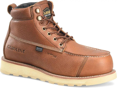 Mens 6 Inch Waterproof Safety Boots Electrical Hazard OH Rated Oil Slip Resistant Rubber Outsole Shock Absorbing EVA Midsole Removable PU Footbed Built Different For The Daily Grind
