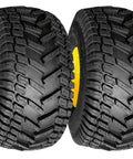 Tubeless Pneumatic Tire and Wheel Assembly 20x8.00-8 Turf Traction Tread For Riding Mowers Replacement Rear Tire 2 Pack Fits John Deere Lawn Tractors Compatible