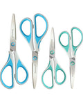 All Purpose Craft Scissors Set For Office And Home Four Pack Six Point Eight Inch And Eight Inch Sharp Stainless Steel Blades