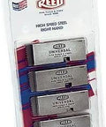 Universal Die Segment Set For Stainless Steel NPT Threads One Half To Three Quarter Inch Four Dies Per Pack Delivers Clean Threads And Long Die Life Pro Grade Tool For Professional Trades Made In USA in packaging