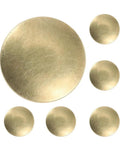 Antique Gold Round Drawer Knobs 6 Pc Set For Cabinets Dresser And Furniture Retro Vibe Door Handles For Kitchen RV And Home Decor Comfortable Grip Durable Hardware