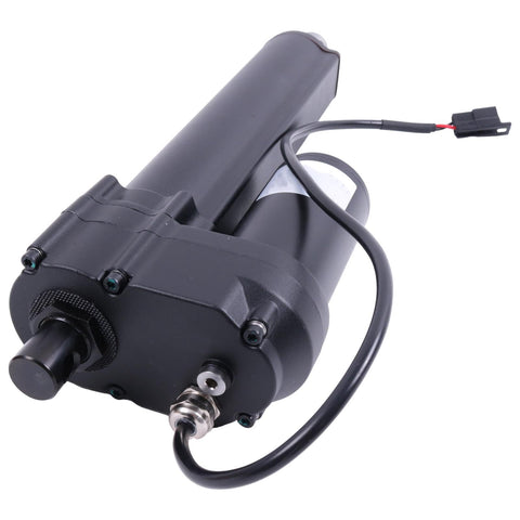 12V DC Mower Electric Actuator Replacement For Grasshopper Powerfold Decks 3344 2248 3452 3452R 3461 3461R 3472 3472R 3552R 3561R 3572R 3661 3761R 524V 526V New Aftermarket, black metal unit with wire connector