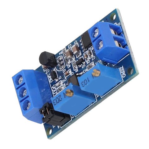 Built Like A Tank High Current To Voltage Converter Module With Wide Supply Voltage For Industrial Setup and Dead Simple DIY Fixes Smooth Signal Transfer, PCB viewed from the top.
