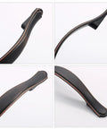 Oil Rubbed Bronze Cabinet Handles 10 Pack 3 Inch Center to Center Drawer Pulls Zinc Alloy Durable Hardware close-up view