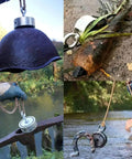 Magnet fishing in action with 1000 Lbs Magnet Fishing Kit With Case For Men Gift Set, retrieving metal objects from water