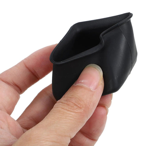 Close-up of black silicone chair leg protector from Silicone Chair Leg Protectors Non Slip Furniture Pads Set Of 16 For Hardwood Floors