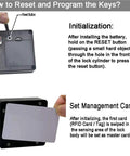 Instruction guide for initializing and setting RFID cabinet lock card