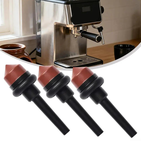 Three Piece Replacement Kit With Copper Bolts And Silicone Sleeves In Black And Red For Coffee Machines Replacement Internal Assembly Parts For Easy Maintenance And Reliable Fit, 3-piece