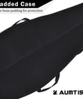 Open Soft Rifle Case With Adjustable Shoulder Sling And External Pocket Durable 44 Inch Long Gun Case For Shotguns And Scoped Rifles