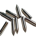 24 Pack Glue On Archery Field Points For Wood And Bamboo Arrows, Stainless Steel Tips In Five Sizes