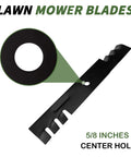 Your Go To Mulching Blades For 48 Inch Mower Decks Compatible With Bad Boy Gravely Scag Hustler Snapper Toro And More 3 Pack Toothed Blades 482877 481706 482461 Replacement Set - 5/8 inch center hole