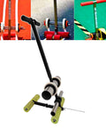 Manual Floor Tape Applicator Dispenser For Masking Tape And Painting Tools Two Line Floor Marking Machine For Walls Floors Warehouses Gyms Set A No Bend Back Saver Must Have For Painters, metal frame with adjustable rollers