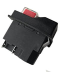 Side view of Pushbutton Electromagnetic Switch For Garden Tools 120V 220V 4 Pin 5 Terminal Double Pole Cutoff with red button