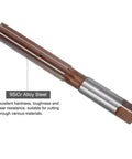 24mm Hand Reamer H7 For Metal And Wood Holes, Straight Flutes, 9SiCr Alloy Steel Cutting Tool close-up angle