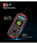 Pro 3In1 Stud Finder Wall Scanner With Digital Level To Detect Metal AC Wires And Wood Studs Using LCD Screen showing angle measurement at 50.2°