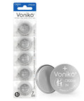 Trusted CR2016 3V Lithium Button Batteries 5 Pack in child resistant packaging for car fobs and glucose monitors.
