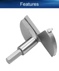 Forstner drill bit, 90mm, tungsten carbide, gray, hex shank, Amazon