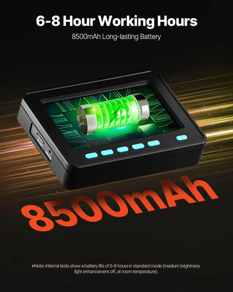 Drain Camera Kit With 164ft Cable, 4.3 Inch Color Screen, DVR Recording, Flexible Snake Cable, IP68 Waterproof Borescope With LED Lighting, Rugged Endoscope For Home Plumbing, Wall Duct And Sewer Inspection, 8500mAh battery screen view