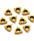 Pro Grade Carbide Turning Inserts WCMT06T304 WCMT32.51 Diamond 55 Degree Chipbreaker For CNC Lathe Turning, 10 Pack