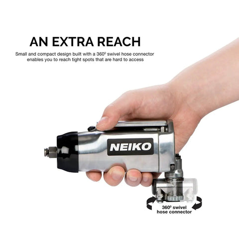 3/8 Inch Drive Butterfly Impact Wrench, 75 Foot Pound Torque, 10,000 RPM Pneumatic Air Wrench For Automotive Work