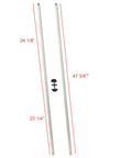 Canopy Repair Kit With Two Truss Bars And Cross Connector For Quest Coleman Quik Shade Ozark Trail Replacement Parts, 47 Inch Length
