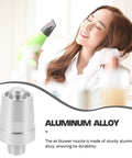 Heavy Duty Silver Aluminum Alloy Blower Drying Nozzle For Compressed Air Equipment with a woman using it.