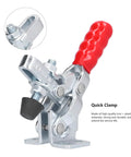 Heavy Duty Quick Release Vertical Toggle Clamp With 150kg Capacity Pro Grade Hold Down Fixture, iron, ergonomic handle