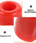 Close-up of red plastic component from Replacement Nut Fencing Connector for Fencing Equipment 2 Pack Stainless Steel and Plastic