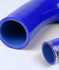 Close-up of Silicone Radiator Hose for 1989 to 2000 Nissan 300ZX Z32 VG30DET Black with 3 Ply Nylon Reinforcement
