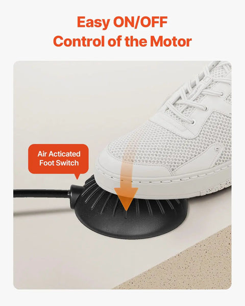 Air activated foot switch for Professional Auto Feed Drain Cleaner Machine, easy ON/OFF control with durable design.