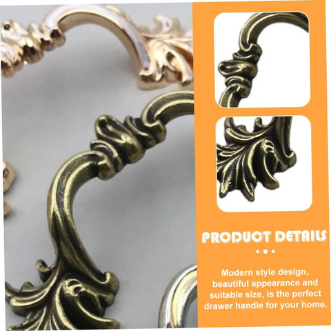 Zinc Alloy Door Handle And Drawer Pulls With 64mm Hole Spacing In European Style Antique Bronze Finish
