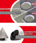 Two Inch Diamond Beveling Chamfer Bits For Granite And Marble Tiles Pack Of 2 With 5 8 11 Thread For Angle Grinder Pro Grade Enlarging