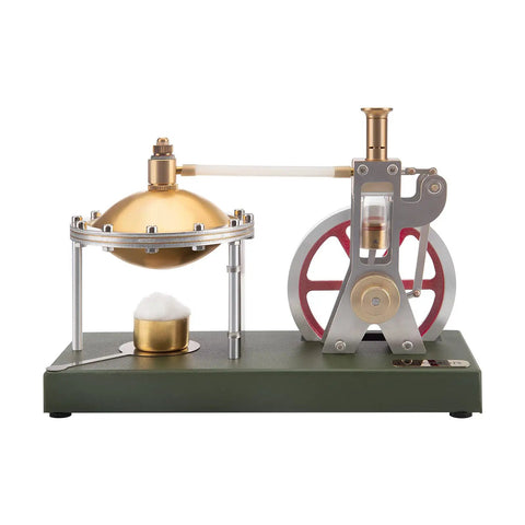 Hands On Steam Engine Kit That Actually Works Retro Vertical Model With Spherical Boiler Support Diy Stem Project For Adults Classic Metal Build Educational And Fun, metal steam engine model