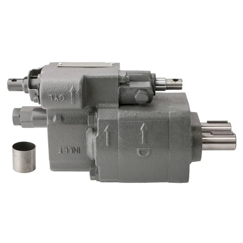 Heavy Duty Hydraulic PTO Dump Pump G101 Remote Mount With 15 GPM Flow Bi Directional Gear Pump And Cable Shift Convertible To Air Shift 1 Inch Keyed Input Shaft Remote Installation Handles Up To 3000 PSI And 3000 RPM