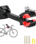 Wall Mount Bike Repair Stand With Foldable Heavy Duty Maintenance Rack And Adjustable Clamp for versatile bikes, includes tools