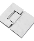 Brushed Stainless Glass Shower Door Hinge, 180 Degree Clamp for 4mm Frameless Shower Stall in heavy duty 304 stainless steel