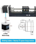 Sleek X Y Z Axis Linear Motor Drive Kit With T Type Self Locking Slide Rail And High Speed 17 Stage Table For Precision Motion Control 40mm Wide showing 60mm motor