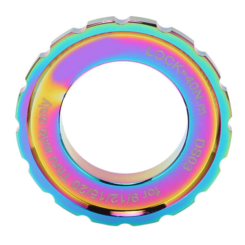Colorful Centerlock Rotor Lockring Cover For Mountain Bikes Dope Bright Color Aluminum Alloy Shield Universal Fit Design