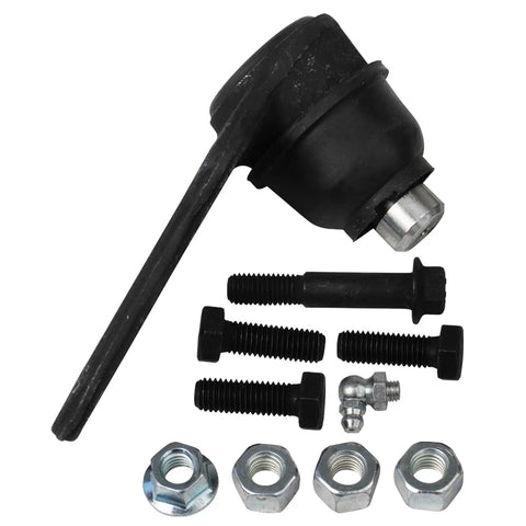 Two Piece Front Lower Ball Joints Replacement Kit For 2004 To 2011 Ford Focus Built After April 2004 Production Date Direct Fit OE Quality Front Suspension Upgrade With Two Front Lower Ball Joints, black metal with bolts and nuts