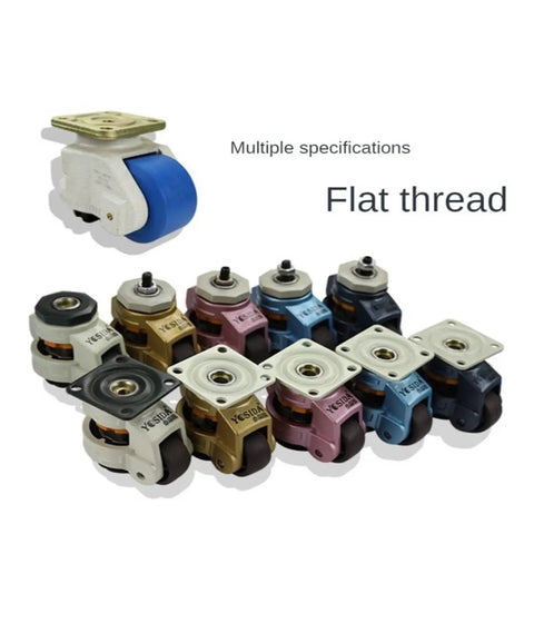 3 Inch Handle Brake Casters With Threaded Stem for mechanical furniture and appliances, various colors, durable steel, easy mobility