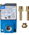 3 Port Boost Control Solenoid Valve Replacement For MAC 35A-AAA-DDBA-1BA with brass fittings