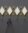Heavy Duty Wall Mount Coat Hooks Built Tough For The Daily Grind Rustproof And Scratch Resistant Wall Rack with diamond design