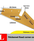 No Doubt The Most Solid Wall Shelf Brackets 30 Pack Slick Gold Finish thickened corner bracket design specifications.