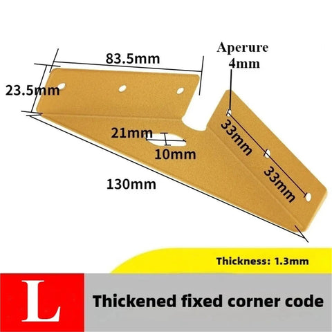 No Doubt The Most Solid Wall Shelf Brackets 30 Pack Slick Gold Finish thickened corner bracket design specifications.