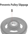 4 Pack Crankshaft Pulley Key Spacer Kit For Honda Civic Accord CRX CRV And Acura Integra Fits B Series And D Series Engines Hardened Steel Keyway OEM Replacement 90704-634-000 prevents pulley slippage diagram