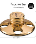 Nobsound STB-01 gold metal LP vinyl record stabilizer for turntables