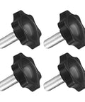 Star Shaped Metal Clamping Handle Screws Knobs Set Of 4 M8x16mm For Housing Construction Lathe Machines And Industrial Equipment